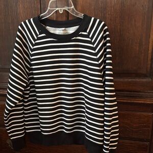Black & White Striped women’s sweatshirt